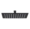 vidaXL Regenduschkopf Schwarz 20x20 cm Edelstahl Quadratisch Bild 2