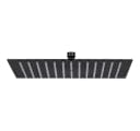 vidaXL Regenduschkopf Regenbrause Edelstahl 25x25 cm Quadrat Schwarz Bild 2