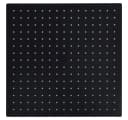 vidaXL Regenduschkopf Regenbrause Edelstahl 40x40 cm Quadrat Schwarz Bild 1