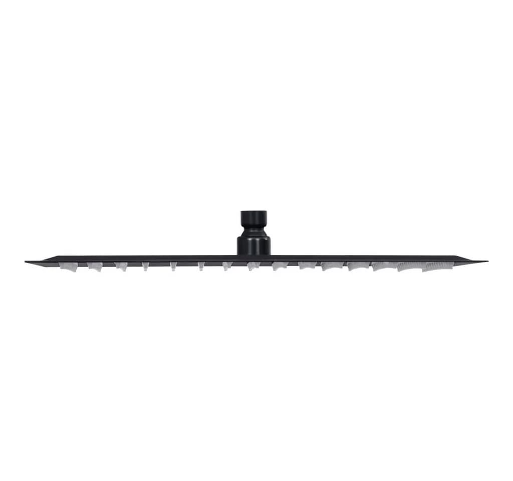 vidaXL Regenduschkopf Regenbrause Edelstahl 40x40 cm Quadrat Schwarz - Bild 3