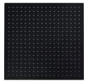 vidaXL Regenduschkopf Regenbrause Edelstahl 50x50 cm Quadrat Schwarz Bild 1