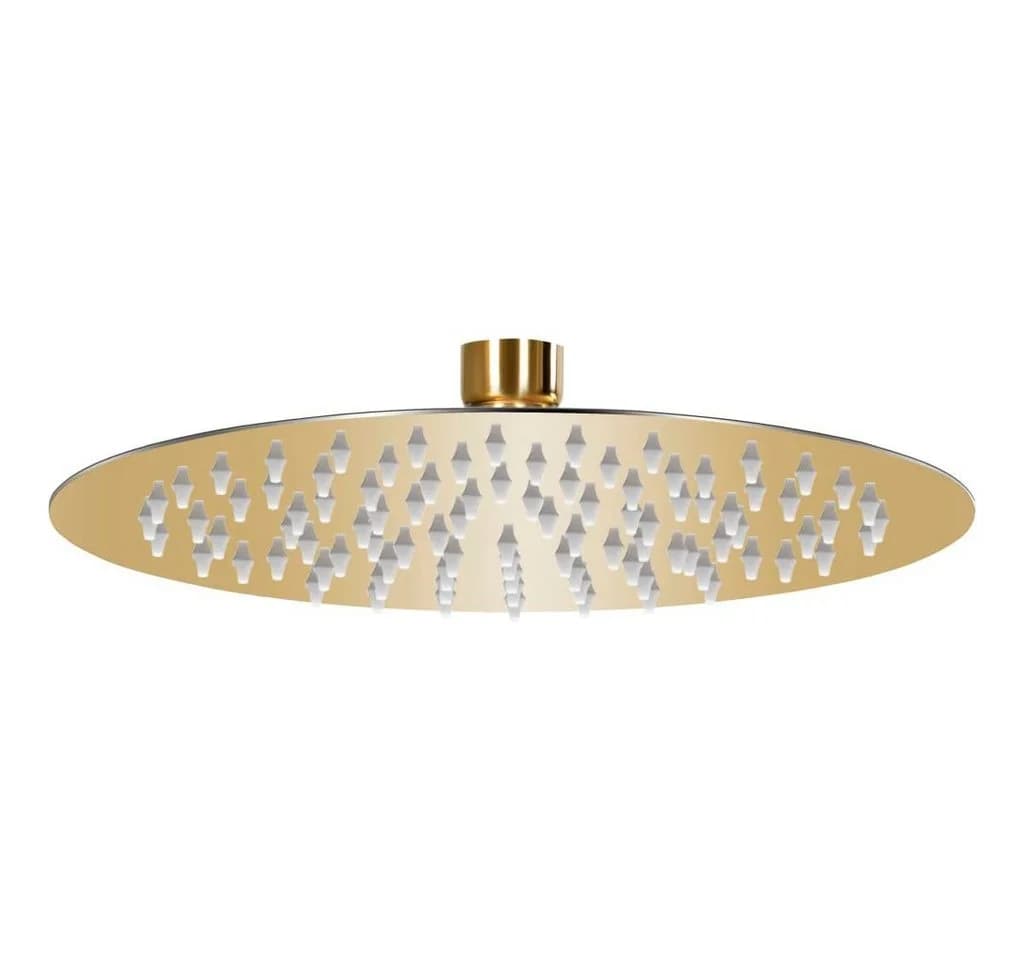 vidaXL Regenduschkopf 20 cm Rund Edelstahl Gold - Bild 2