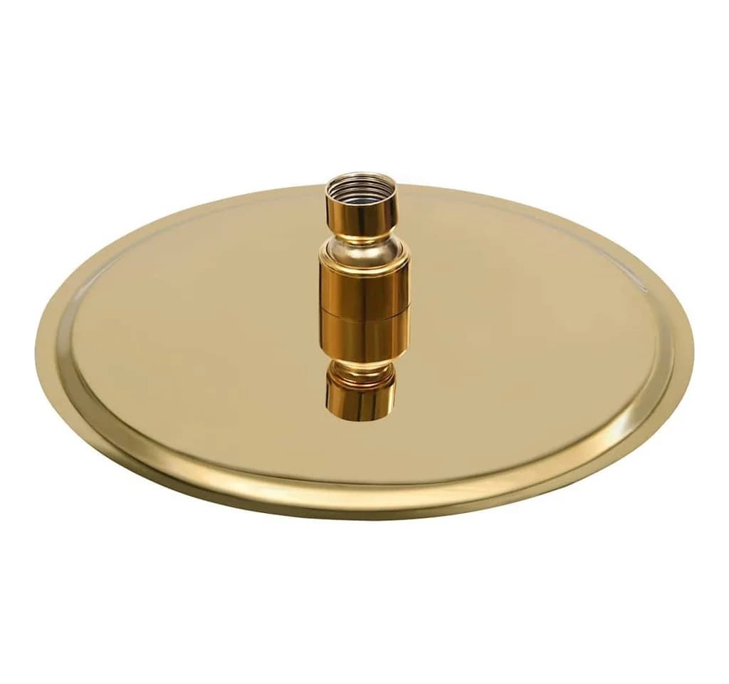 vidaXL Regenduschkopf 20 cm Rund Edelstahl Gold - Bild 4