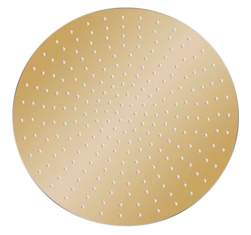 vidaXL Regenduschkopf 50 cm Gold Edelstahl