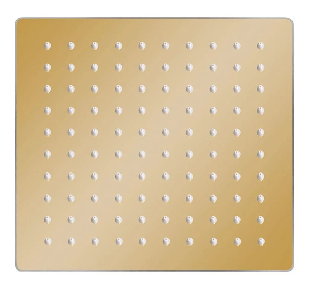 vidaXL Regenduschkopf 20x20 cm Quadrat Gold Edelstahl