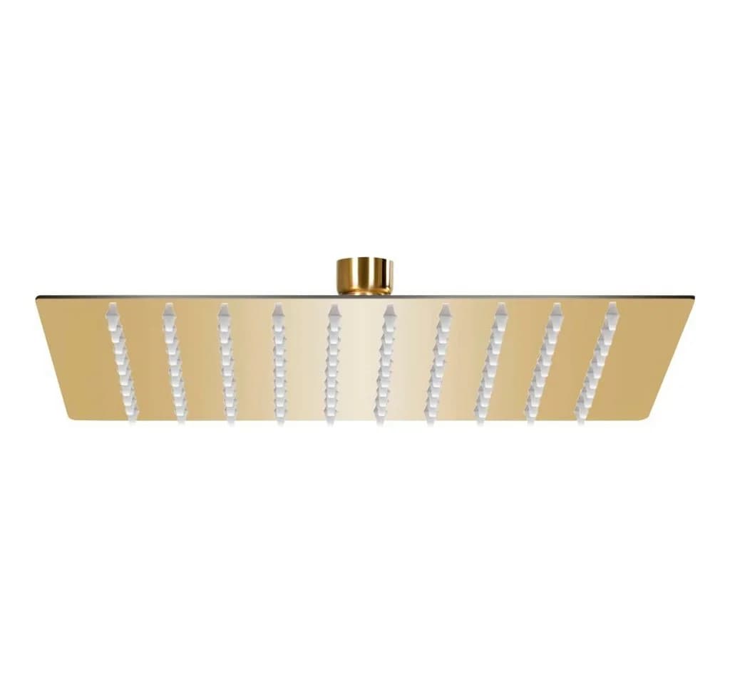 vidaXL Regenduschkopf 20x20 cm Quadrat Gold Edelstahl - Bild 2