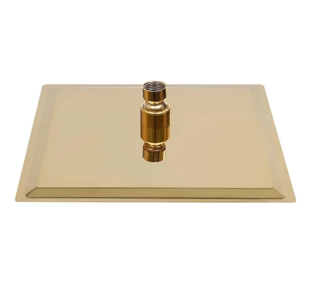 vidaXL Regenduschkopf 20x20 cm Quadrat Gold Edelstahl - Bild 3