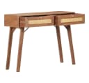 vidaXL Konsolentisch Beistelltisch Mangoholz 2 Schubladen Bild 4