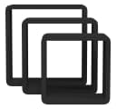 vidaXL Würfelregal Set 3-tlg. Schwarz MDF Wandregal Bild 5