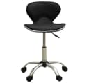 vidaXL Friseurhocker Schwarz Kunstleder Rollhocker Bild 1