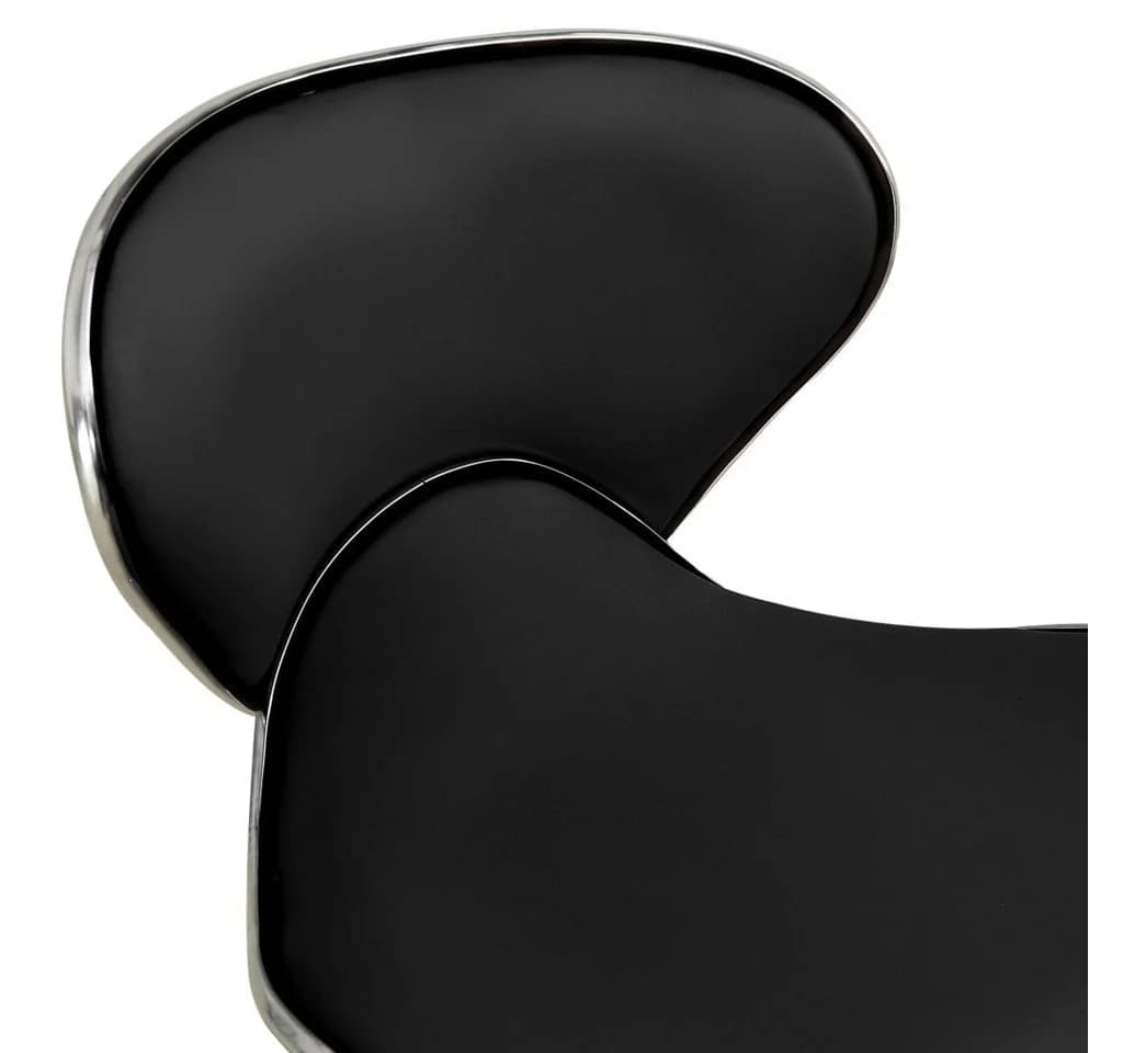 vidaXL Friseurhocker Schwarz Kunstleder Rollhocker - Bild 5