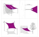 vidaXL Sonnensegel Rechteckig 3x6 m Beige Oxford-Gewebe Bild 5