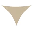 vidaXL Sonnensegel Dreieckig Beige PU-Gewebe 3x4x5 m Bild 2