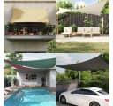 vidaXL Sonnensegel Rechteckig 4x5 m Creme PU-Gewebe Bild 1