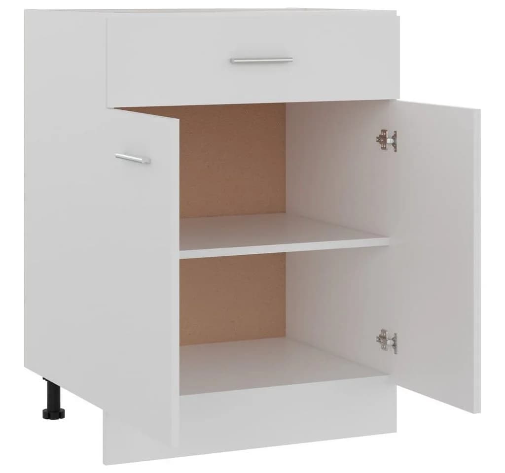 vidaXL Unterschrank Weiß Schubladenregal Spanplatte - Bild 4
