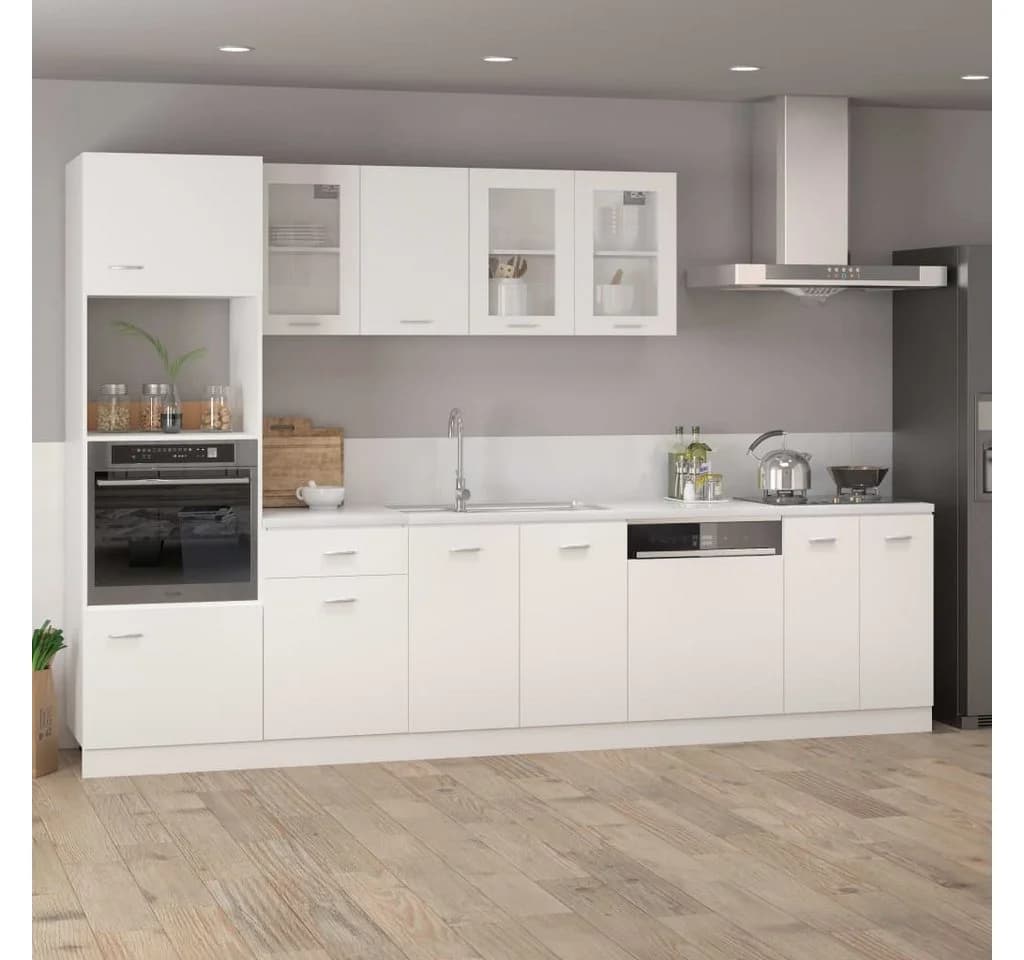 vidaXL Geschirrspülerblende Weiß Holzwerkstoff - Bild 2