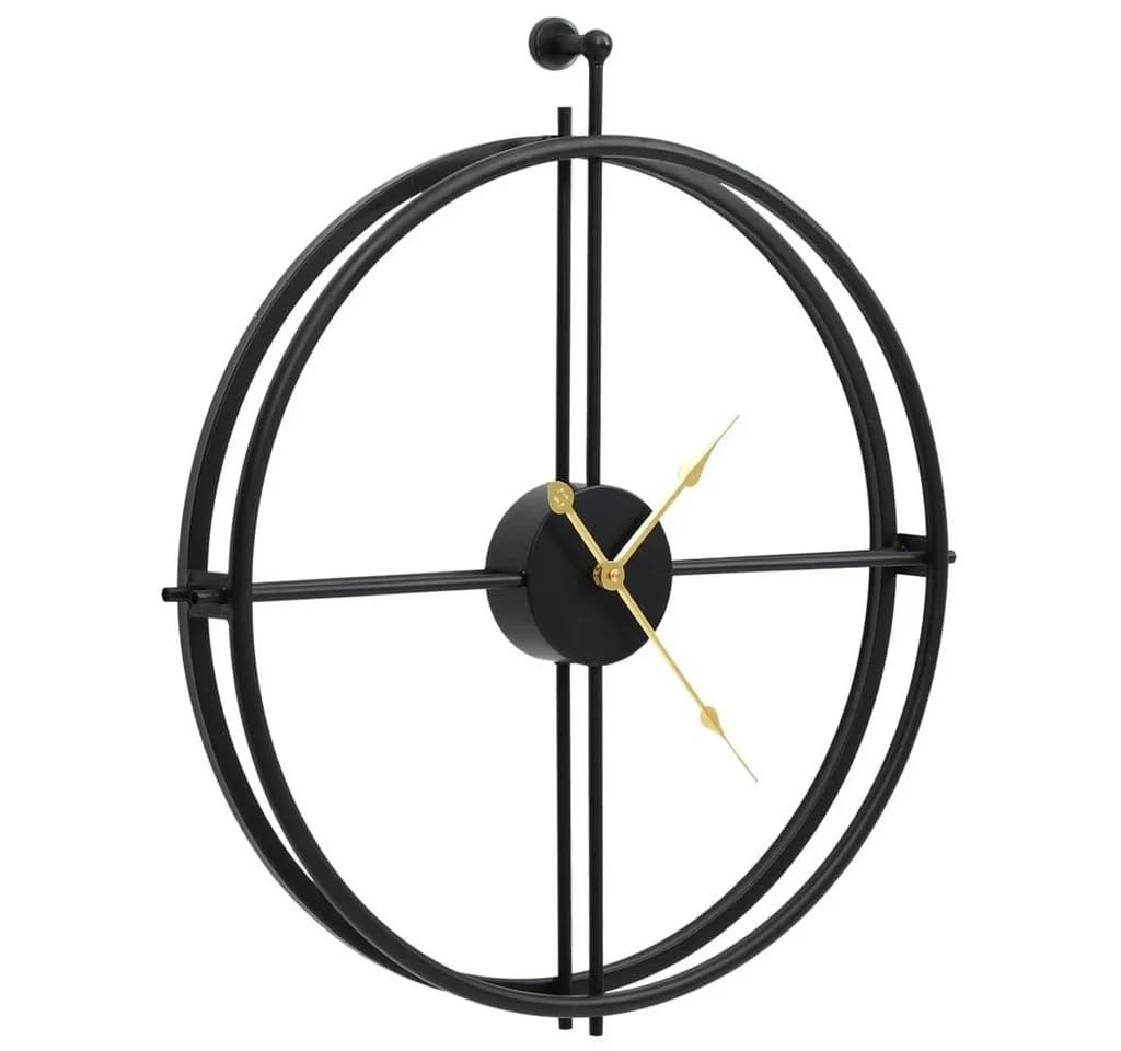 vidaXL Wanduhr Schwarz 52 cm Eisen - Bild 3