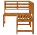 vidaXL Garten-Eckbank 140 cm Massivholz Braun Bild 5