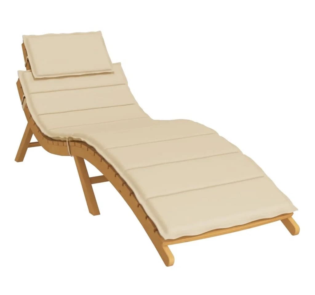 vidaXL Sitzauflage Sonnenliege Beige Oxford-Gewebe - Bild 3