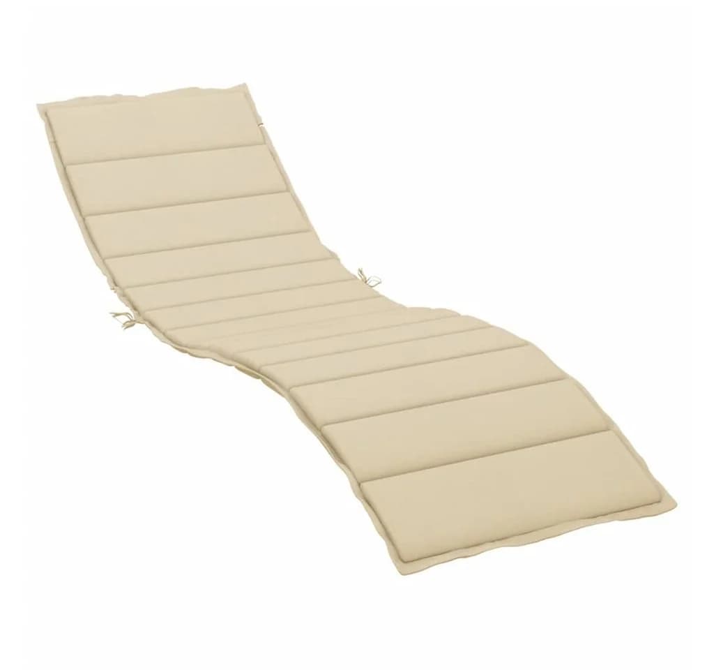 VIDAXL Sitzauflage Sonnenliegen-Auflage Beige - Bild 2