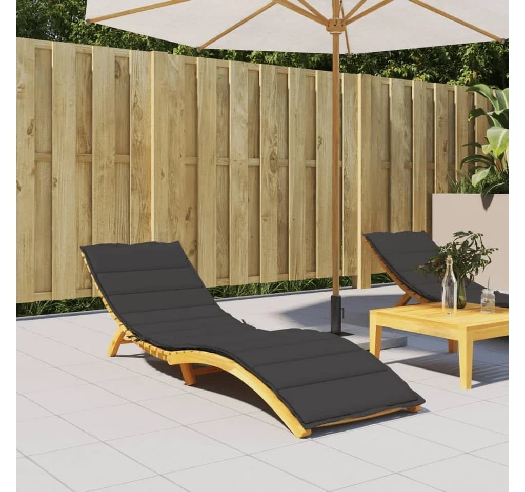 vidaXL Sitzauflage Sonnenliegen Schwarz Oxford-Gewebe