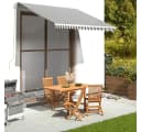 vidaXL Markisenbespannung Anthrazit und Weiß 3x2,5 m Bild 1