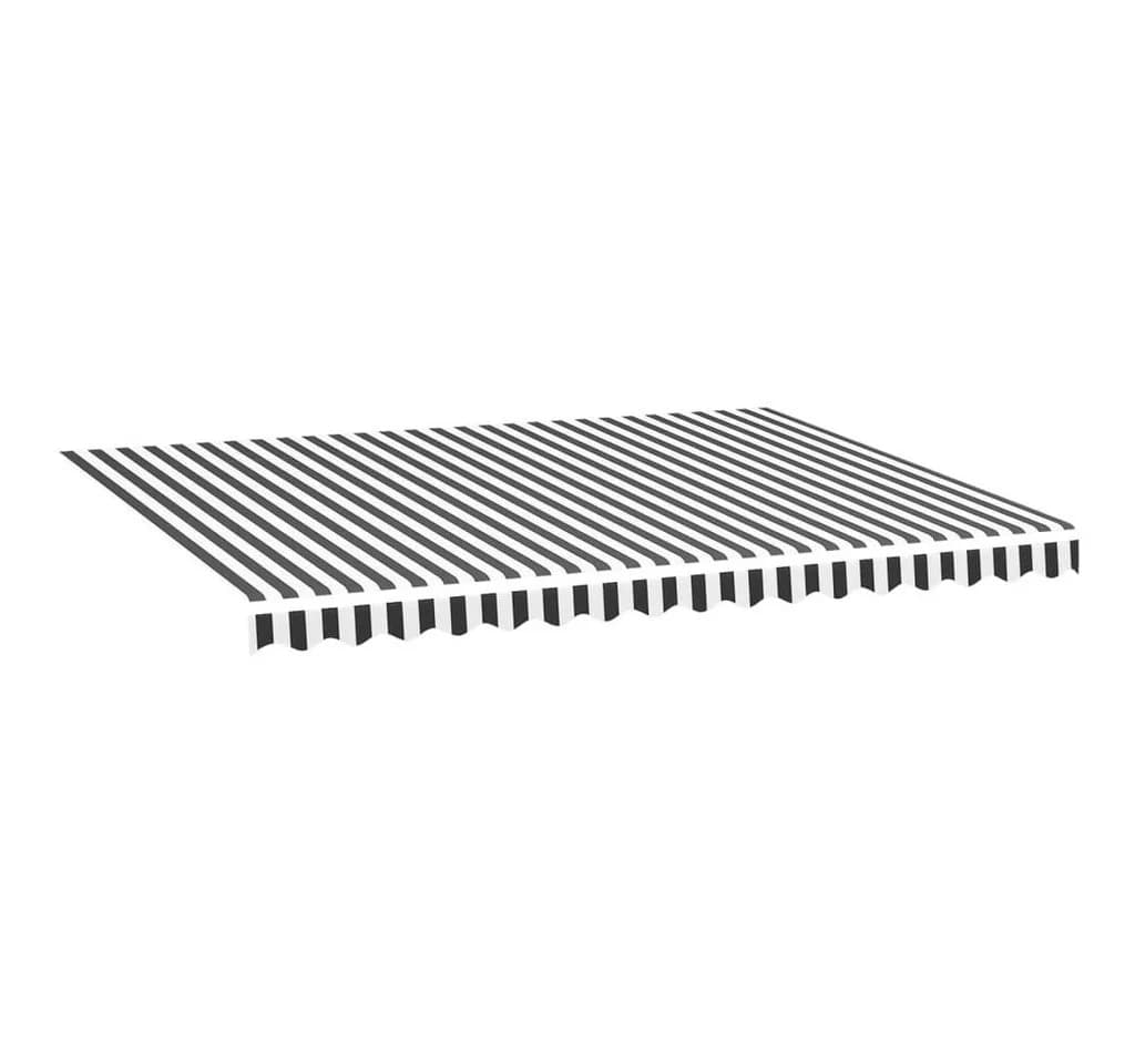 vidaXL Markisenbespannung Anthrazit Weiß 4x3 m Ersatz - Bild 2