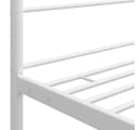 vidaXL Himmelbett Weiß Metall 140x200 cm Bild 5