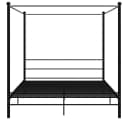 vidaXL Himmelbett Schwarz Metall 180x200 cm Bild 4