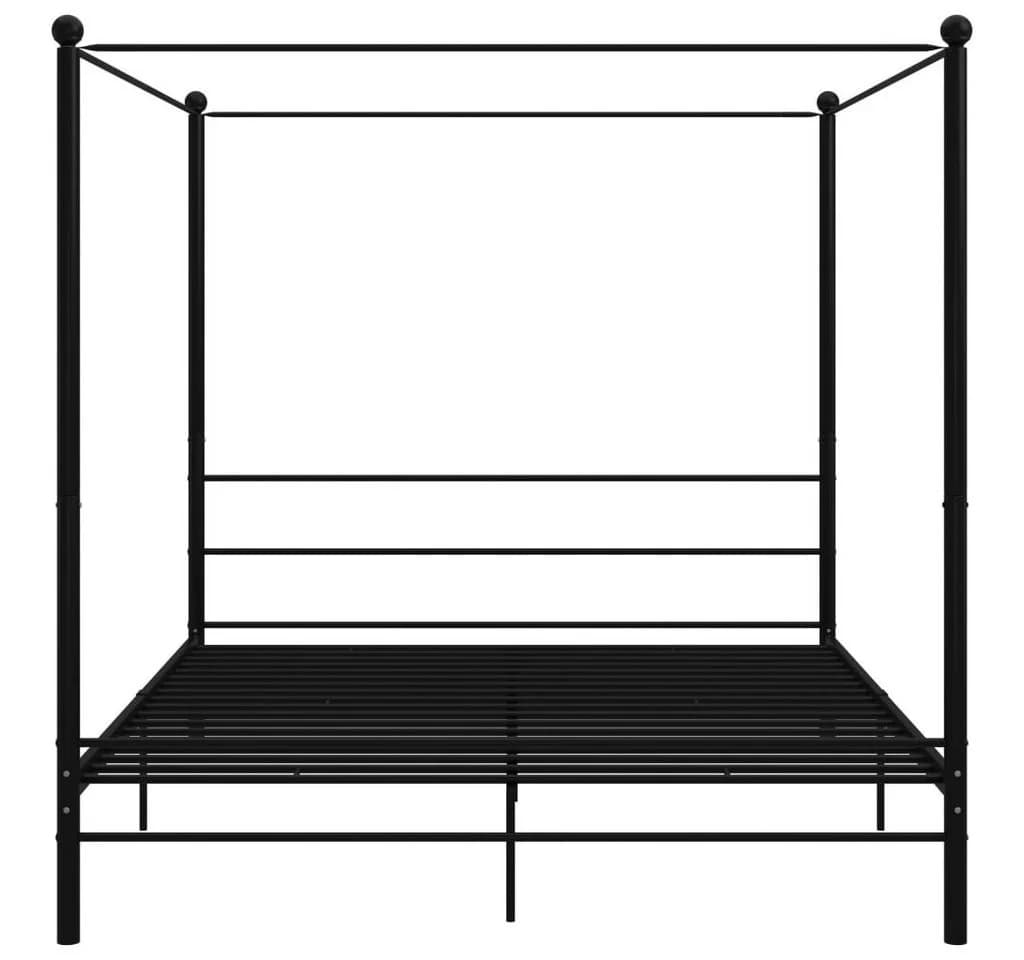 vidaXL Himmelbett Schwarz Metall 180x200 cm - Bild 4