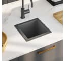 vidaXL Einbauspüle Schwarz Edelstahl 30x30 cm Bild 1