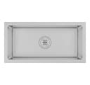 vidaXL Einbauspüle Edelstahl 60x30 cm Silber Satin-Finish Bild 2