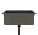 vidaXL Einbauspüle Schwarz Edelstahl 44/59 cm Bild 5