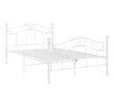 vidaXL Bettgestell Weiß Metall 120x200 cm Bild 2