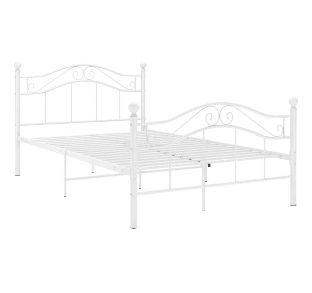 vidaXL Bettgestell Weiß Metall 120x200 cm - Bild 2