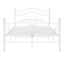 vidaXL Bettgestell Weiß Metall 120x200 cm Bild 3