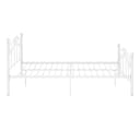 vidaXL Bettgestell Weiß Metall 120x200 cm Bild 4