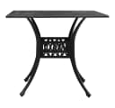vidaXL Gartentisch Schwarz Aluminiumguss 90x90x73 cm Bild 1