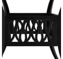 vidaXL Gartentisch Schwarz Aluminiumguss 90x90x73 cm Bild 4
