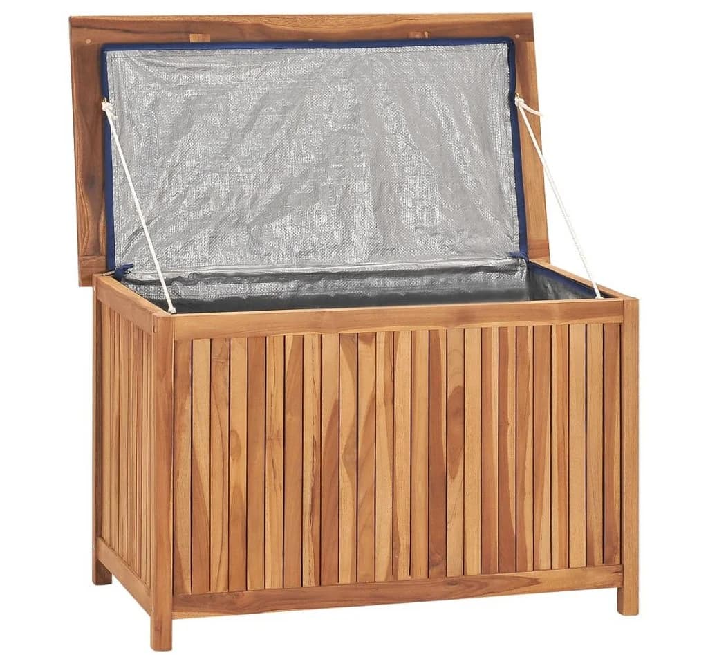 vidaXL Gartenbox aus massivem Teakholz mit wasserfestem Beutel - Bild 5