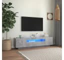 vidaXL TV-Schrank Betongrau mit LED-Beleuchtung Bild 1