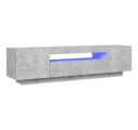 vidaXL TV-Schrank Betongrau mit LED-Beleuchtung Bild 2