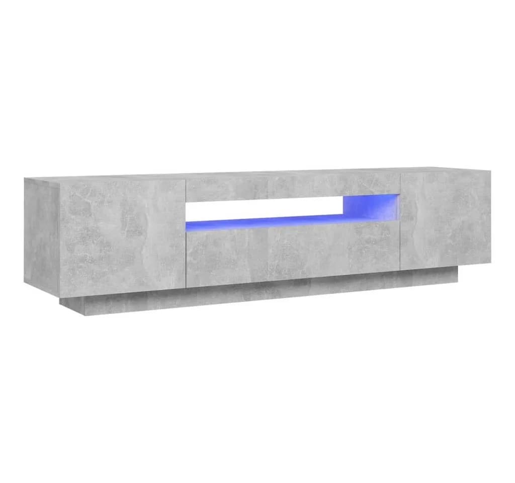 vidaXL TV-Schrank Betongrau mit LED-Beleuchtung - Bild 2