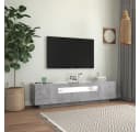 vidaXL TV-Schrank Betongrau mit LED-Beleuchtung Bild 4