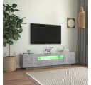 vidaXL TV-Schrank Betongrau mit LED-Beleuchtung Bild 5