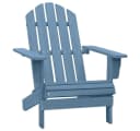 vidaXL Adirondack-Gartenstuhl Massivholz Tanne Blau Bild 2