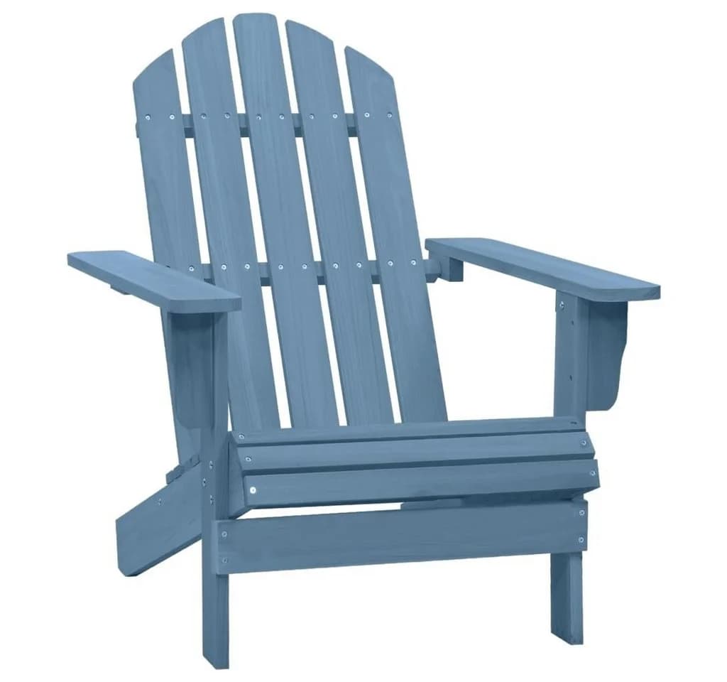 vidaXL Adirondack-Gartenstuhl Massivholz Tanne Blau - Bild 2