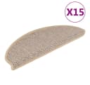 vidaXL Stufenmatte Sisal Selbstklebend 15 Stk. Hellbeige Bild 2