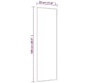 vidaXL Türspiegel Schwarz Glas Aluminium Bild 2