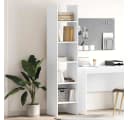 vidaXL Bücherregal Weiß 5 Fächer Holzwerkstoff Modern Bild 1